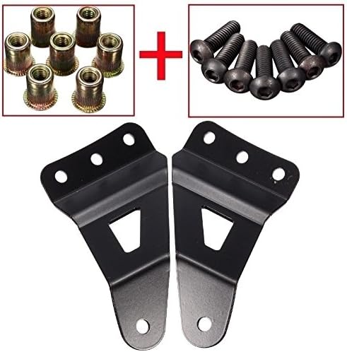 KATUR 50Inch Curved LED Upper Windshield Light Bar Mounts for GM Pickup and SUVs for 2007-2013 4WD/2WD Chevrole Silverado 1500/2500HD/ 3500HD Pickup/ 4WD/2WDTahoe/Suburban/Avalanche - Image 3