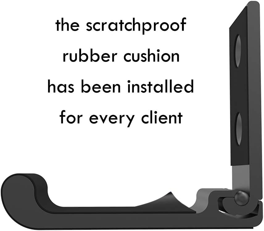 Aoanoko Indoor Gun Rack Wall Mount Soft Rubber Foldable Hook for Rifle, Shotgun, Archery Bow, 20lbs Holding Strength Holder Easily Installed on Wall, Door, Desk, Shelf: Sports & Outdoors