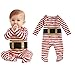 Efaster Kids Infant Baby Boy Girl Christmas Suit Romper Jumpsuit Outfits Clothes