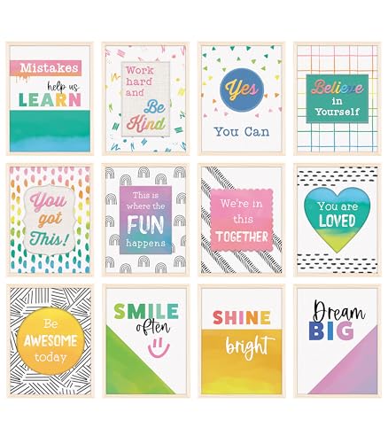 Carson Dellosa Education Creatively Inspired 12-Piece Posters, Motivational 8.5…