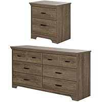South Shore Versa 6-Drawer Dresser and 2-Drawer Nightstand