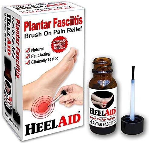 New :: HeelAid Plantar Fasciitis Topical Treatment, Brush On Heel Pain Relief — Doctor Developed, Clinically Tested, Natural Ingredients — Penetrates Deep to Calm Pain Causing Fascia Inflammation