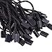 BCP Pack of 950 Pcs Hang Tag Nylon Rope String Snap Lock Pin Loop Tie Fasteners (Black)