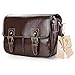 Koolertron Waterproof Vintage fashionable PU Leather DSLR Camera Bag Shoulder Messenger Bag Fit DSLR with 2 lenses For Canon Sony Nikon Canon Olympus And So On (Coffee)
