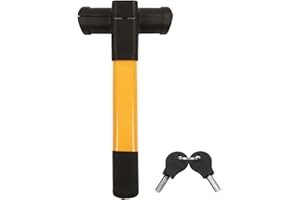 Car Steering Wheel Lock Anti Theft Universal Portable Steering Wheel T Lock with 2 Keys for Most Cars Carbon Steel Zinc Alloy