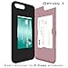 iPhone 7 Plus Card Case, SKINU iPhone 7 Plus Case with Dual Layer Wallet Design and Card Slot Holder Mirror For iPhone 7 Plus 2016 - Metal Slate