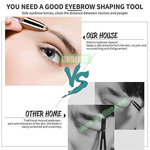 Eyebrow Hair Remover Painles Eyebrow Trimmer Eyebrow Razor Tool For Face Lips Nose Facial Hair Remove for Men Women