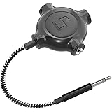 Headphone Splitter, LP Nylon-Braided 3.5mm Audio Stereo Splitter, Male to 3 Female Ports for MacBook, Mac, iPad, iPhone(≤6), 