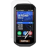 FCMEDZI Compatible for Garmin Edge 1050 Screen Protector,Tough and Soft HD Transparent TPU Protective Film ,(Not glass screen protector (4 Pack)