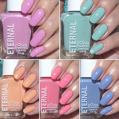 Eternal Pastel Nail Polish Sets for Women (CANDY PASTELS) 13.5ML 5 pc