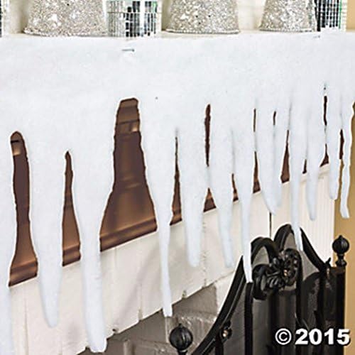 Popcandy Felt Glitter Icicle Fringe 13" X 65" Create A Winder Wonderland Of Your Own