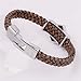 Generic Assassin's Creed Pu Leather & Alloy Wristband Brown Bracelet
