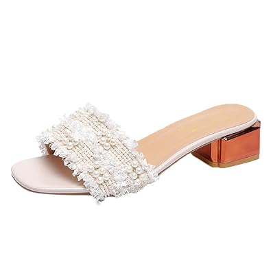 Clacce Damen Flache Badesandale Sandalen Sommerschuhe Strandschuhe Pantoletten Sommer Keil Mit Dickem Absatz Sandalen Haussch