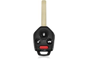 Keylessbest Key Fob Remote Replacement for 2012 2013 2014 Subaru Outback Legacy 4 Buttons 433MHz CWTWBU766,Black