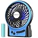 OPOLAR Portable Travel Mini Fan with 3-13 Hours Battery Life for Camping, Personal Battery Operated or USB Powered Handheld Fan, Internal Blue and Side Light, 3 Speeds, Quiet, Rechargeable