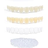 30 Pcs Fake Teeth Instant Smile Removable Single False Tooth for Teeth Whitening Kit with Modable Thermal Fitting Beads DIY Y