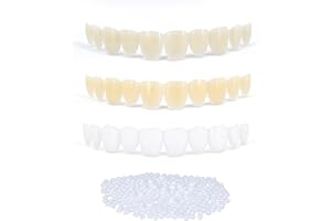 30 Pcs Fake Teeth Instant Smile Removable Single False Tooth for Teeth Whitening Kit with Modable Thermal Fitting Beads DIY Y