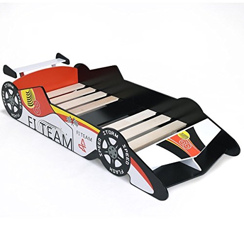Eight24hours Boys Kids Toddler Racing Car Bed Formula Children Bedroom Race Bedding Furniture + FREE E-Book