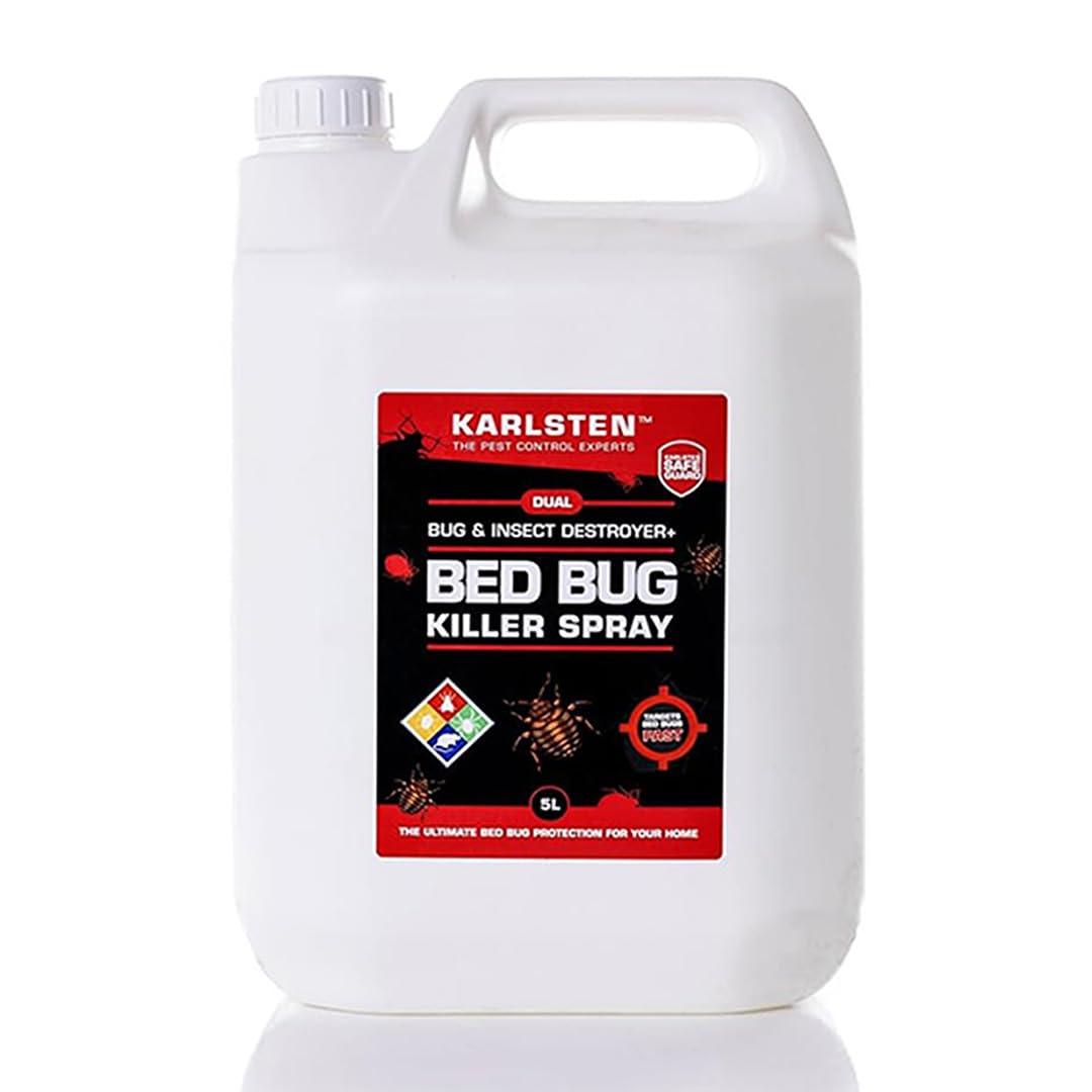 Karlsten Bed Bug Killer – Ultra Strong Pest Control Spray – Pro Bed Bug Protection – (5 Litres) HSE 10668 Registered