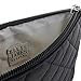 Ellis James Designs Wristlet Glam Bag - Small Makeup Bag For Purse W/Zip & Wristlet Strap (Black) 7x5x0.5 Inch, Great for Travel or Night Out