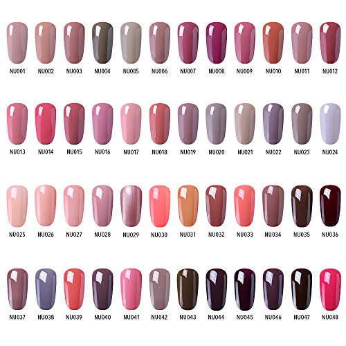 CLAVUZ Gel Nail Polish Nude Soak Off UV Led Gel Nail Polish Salon Nails Art Manicure 8ML - Thumbnail 2