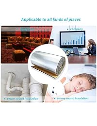 guteauto 10 mmThick 394 mil Alfombrilla de Aislamiento 15 sqft deadener Sonido Heat Shield aislamiento de ruido Automotive Deadening paneles de espuma 55" x 39"