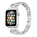 VOMA Bling Bands Compatible for Apple Watch Band 38mm 40mm iWatch Series 5/4/3/2/1, Diamond Rhinestone Stainless Steel Metal Jewelry Bracelet Bangle Wristband Strap(Beauty Silver 38mm 40mm)