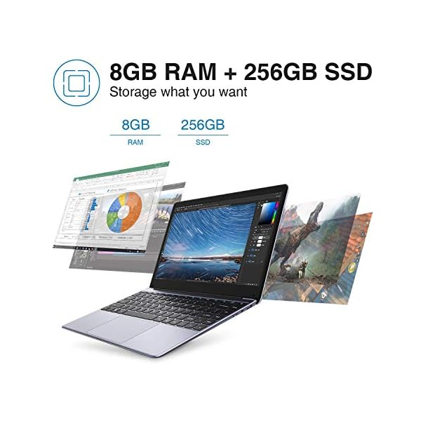 CHUWI Herobook Pro Windows 11 Laptop, 14 inch 8GB RAM 256GB SSD(TF 512GB), FHD(1920x1080) 16:9 IPS Laptops, Intel N4020…