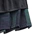 Women's Elastic Waist Plaid Pleated Skirt Tartan Skater School Uniform Mini Skirts (Small, Series 1 Green)