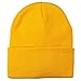 12 Inch Long Knitted Beanie - Yellow OSFM