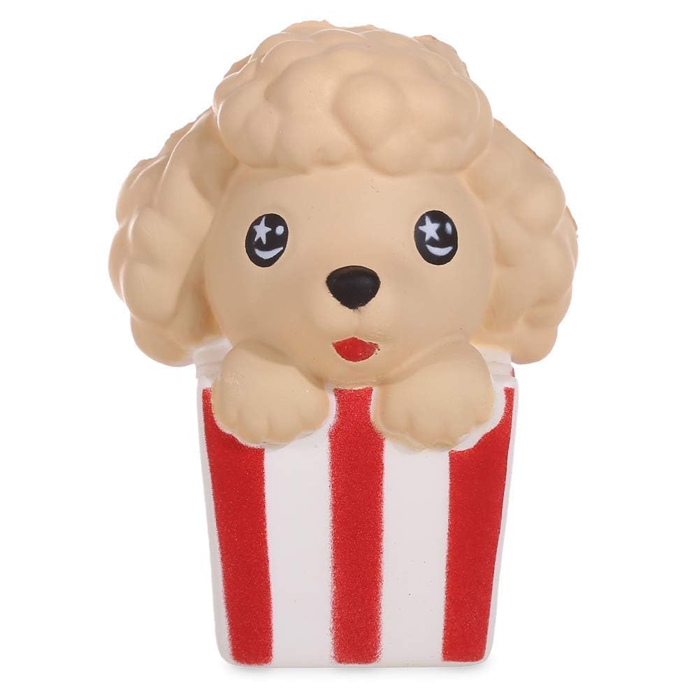 Anboor Squishies Popcorn Dog Squishy Slow Rising Squeeze Toys Stress Relief Kawaii Soft Squishies Sensory Toys Gift Collection