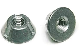 ALBANYCOUNTYFASTENERS Tri-Groove Tamper Proof T Groove Security Nuts Zamak 5 Zinc 5/16"-18 QTY 10
