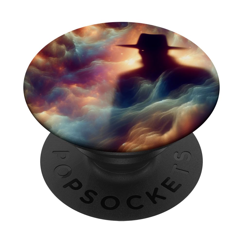 The Hat Man Shadow Person Nightmare Paranormal Horror Print PopSockets Swappable PopGrip