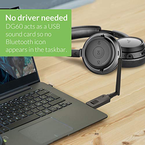 Avantree DG60 Long Range Bluetooth 5.0 USB Audio Adapter for PC Laptop