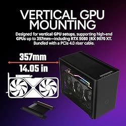 Cooler Master NR200P V2 Mini-ITX PC Case, Top-Mount