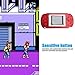 KOBWA Handheld Game Console for Children, Built in 268 Classic Old Games Portable Game Console, The 80's Arcade Video Gaming System (Red)