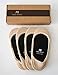 VERO MONTE 4 Pairs Womens No Show Socks - Cotton Liner Socks (Skin Color, 7-8)