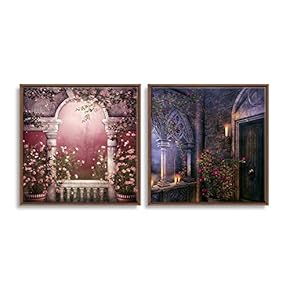 Framed Dreamscape Home Artwork for Living Room Bedroom x2 Panels
