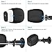 Gejoy Adjustable Metal Security Mount Outdoor Indoor Bracket and Silicone Cover Skins Protective Case for Arlo Pro, Arlo Pro 2 Wireless Camera, 3 Set (Black)