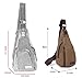 Termichy Canvas Sling Chest bag for Men Women, Unisex Shoulder Crossbody Backpack for Travel Hiking Camping Cycling or other Outdoor activities (Coffee)