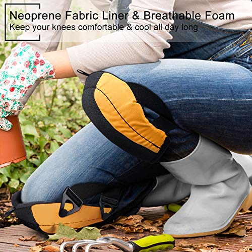 BESKAR Pro Flooring Knee Pads with Heavy Duty Foam Padding and Noslip