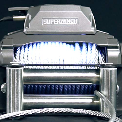Superwinch 1710200 SX10 12V DC Winch 10,000 lb/4,536 kg Single Line Pull with Roller Fairlead, 3/8in x 80ft Steel Wire Rope, Corded Handheld Remote - Image 6