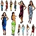 1 World Sarongs Womens Hibiscus Flower Swimsuit Sarong