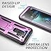 YOUMAKER Designed for Galaxy S9 Plus Case, Heavy Duty Protection Kickstand with Built-in Screen Protector Shockproof Case Cover for Samsung Galaxy S9 Plus 6.2 inch - Purple