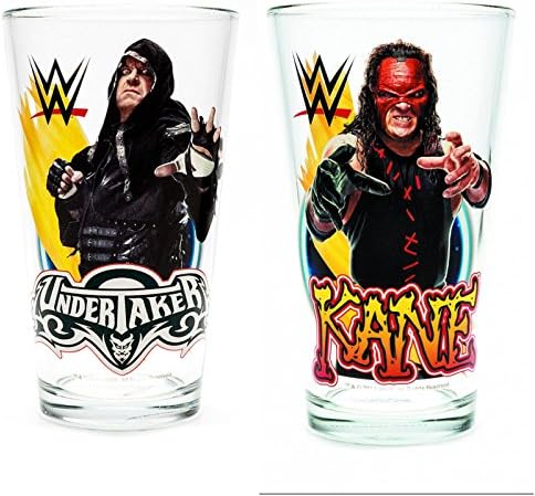 WWE Brothers of Destruction 16-oz. Pint Glass Set (Undertaker &amp; Kane)