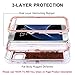 WOLLONY Galaxy S7 Case, 360 Full Body Shockproof Liquid Glitter Quicksand Bling Case Heavy Duty Phone Bumper Soft Non-Slip Clear Rubber Protective Cover for Samsung Galaxy S7(Rose Glod)
