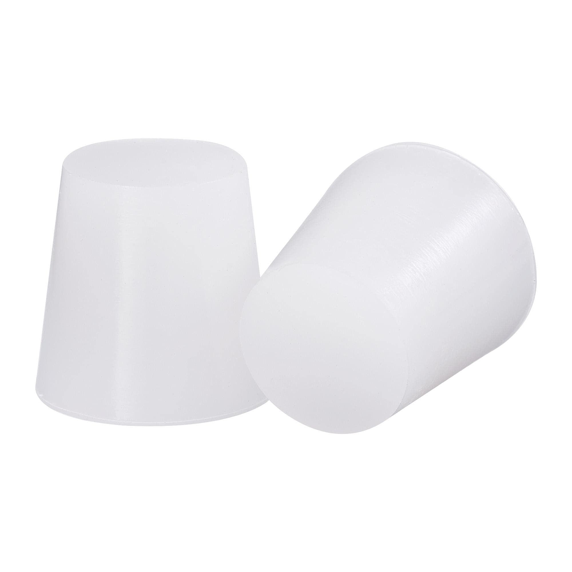 sourcing map 25/32" to 1" Solid Silicone Rubber Tapered Plug for Powder Coating, Painting, Anodizing, Plating, Sandblasting 5pcs