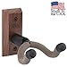 String Swing CC01K-BW Guitar Hanger and Guitar Wall Mount Bracket Holder for Acoustic and Electric Guitars Black Walnut primary