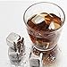 Whiskey Stones, MIZOO Chilling Rocks Reusable Stainless Steel Cooling Cubes with Ice Tongs, Gift for Drinks 8 pieces