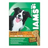 IAMS PROACTIVE HEALTH Adult Dog Large Biscuits Natural Chicken Flavor 24 Ounces (Pack of 6)